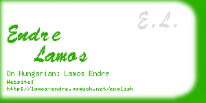 endre lamos business card